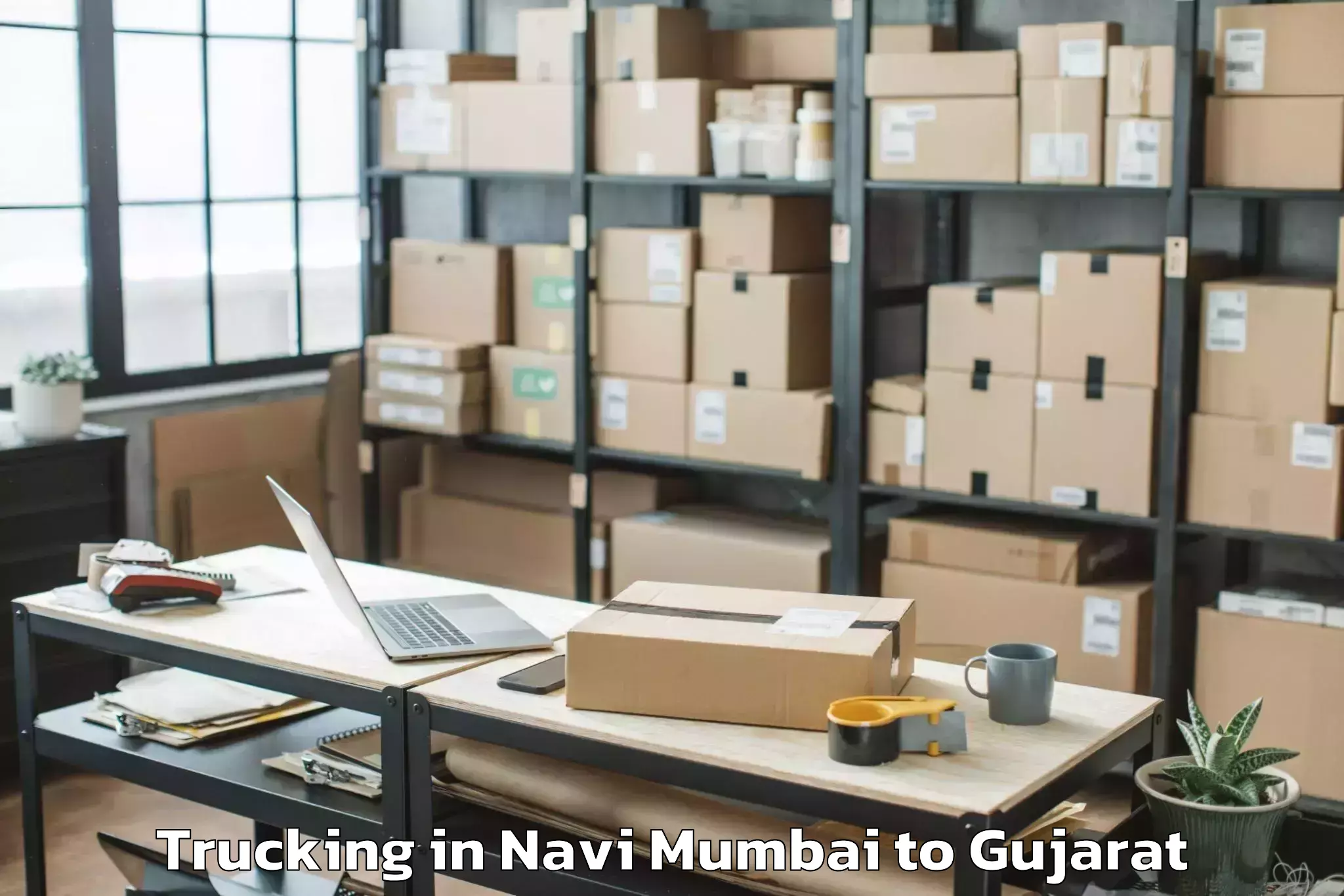 Comprehensive Navi Mumbai to Vallabh Vidyanagar Trucking